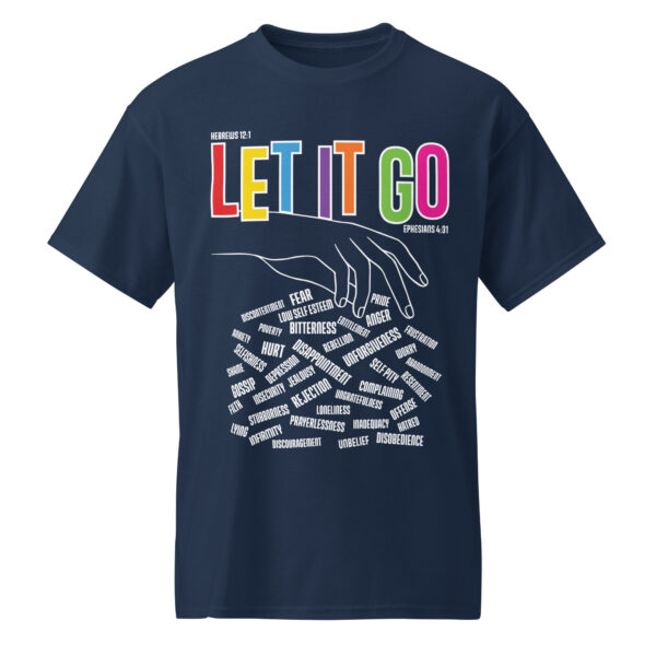 An view of Let It Go Tee in Navy