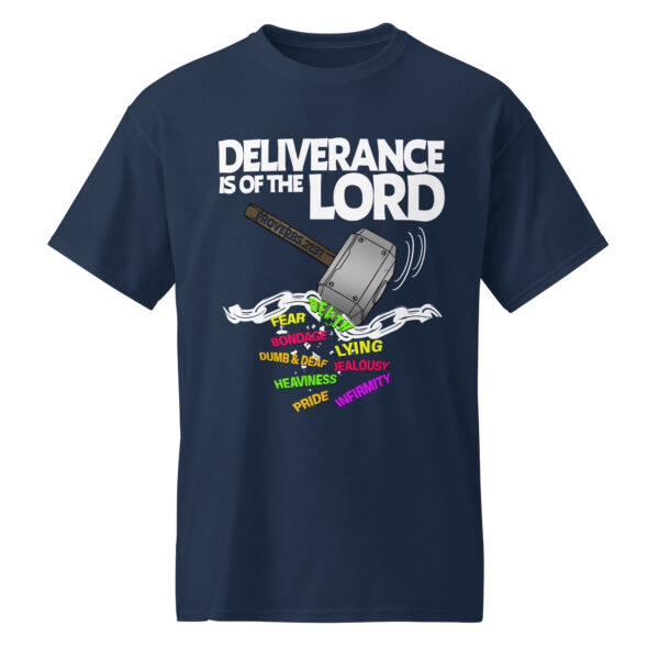 Deliverance Is Of The Lord Tee-Navy
