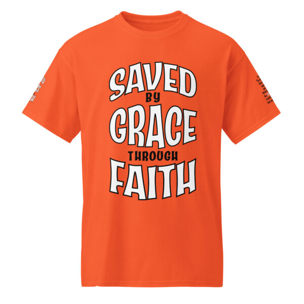 Saved By Grace Orange Color Tee