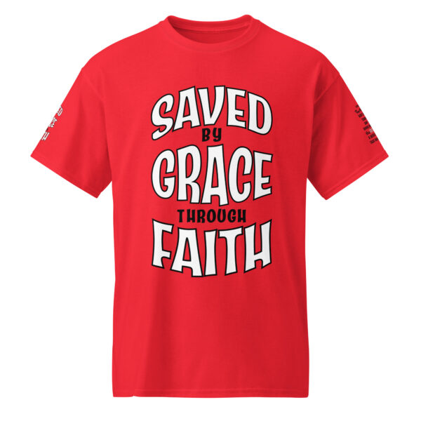 Saved By Grace Red Color Tee