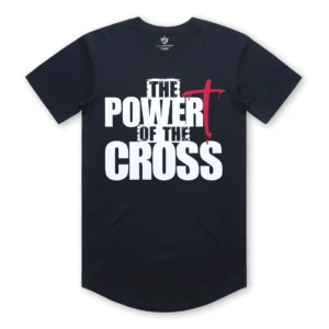 The Power of the Cross T-Shirt red cross Christian design 1 Corinthians 1:18